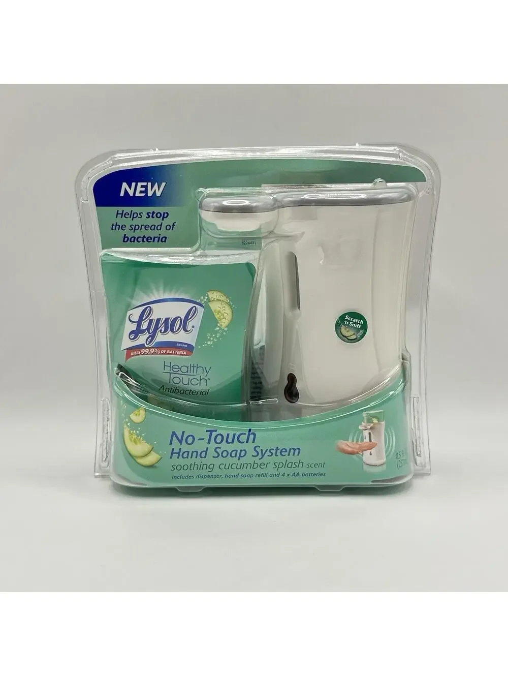Lysol No Touch - Hand Soap System - Cucumber Splash - Discontinued New Old Stock